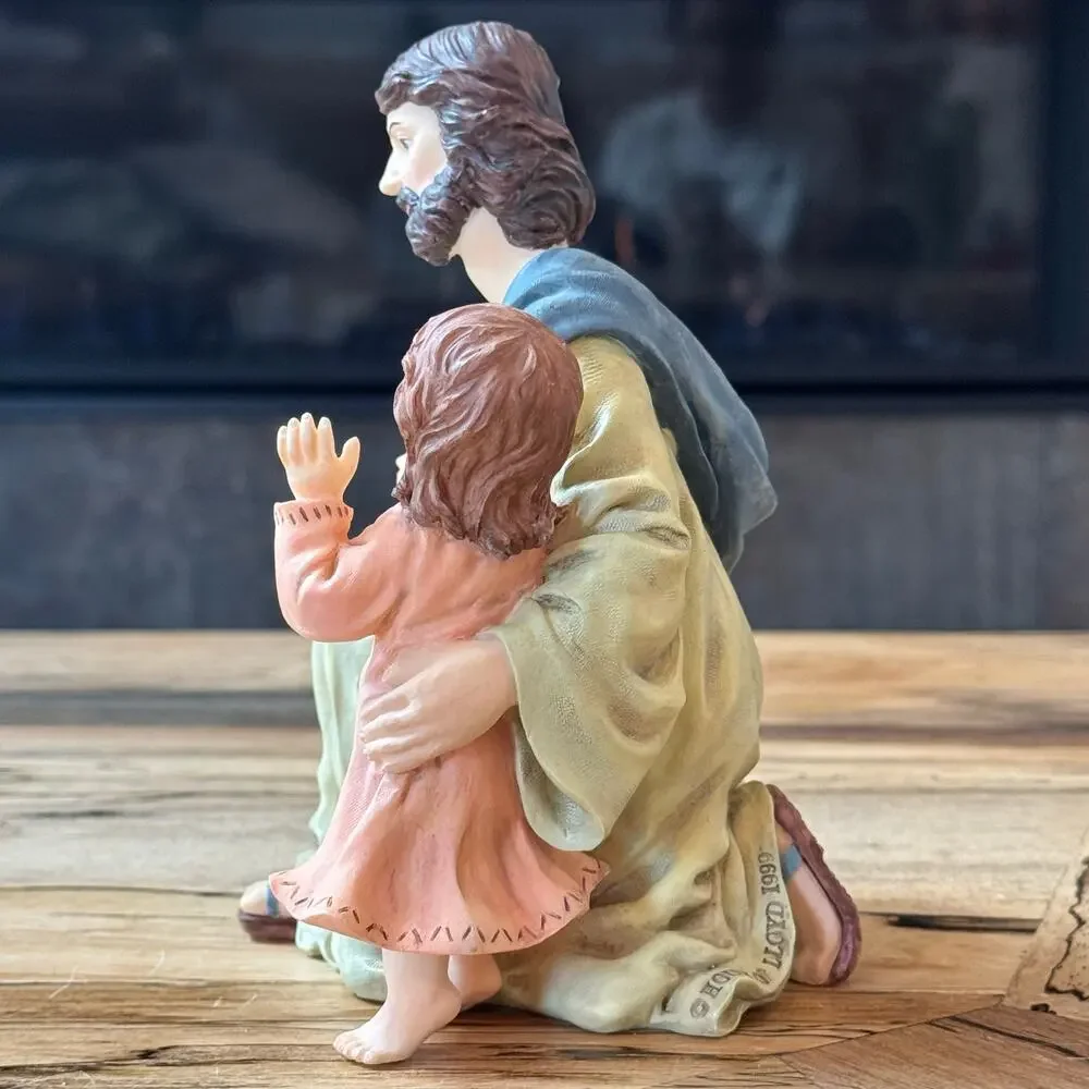 Vintage 1999 House of Lloyd Jesus and the Children Resin Figurine 230062 NIB
